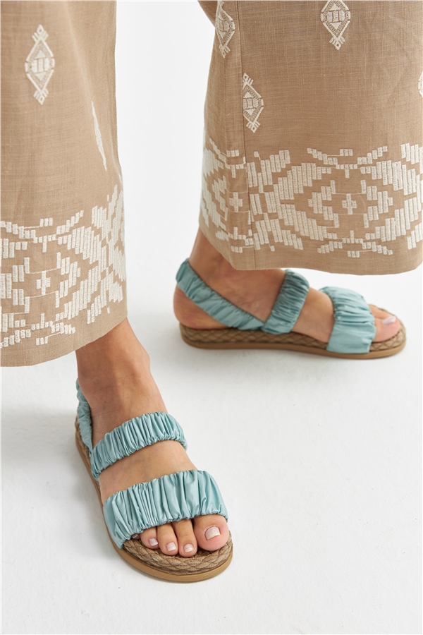 Watus Kadın Düz Sandalet Mint